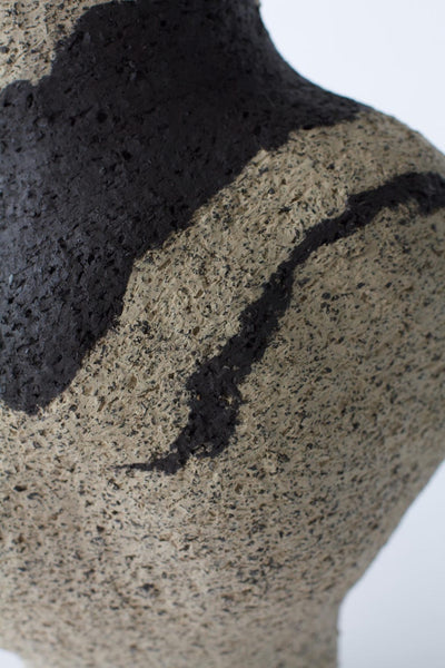 Beige Ceramic Vase, Sculptural Textured Vase, Minimalist Art Piece, Unique Design, Home Decor Vessel, Wabi Sabi,