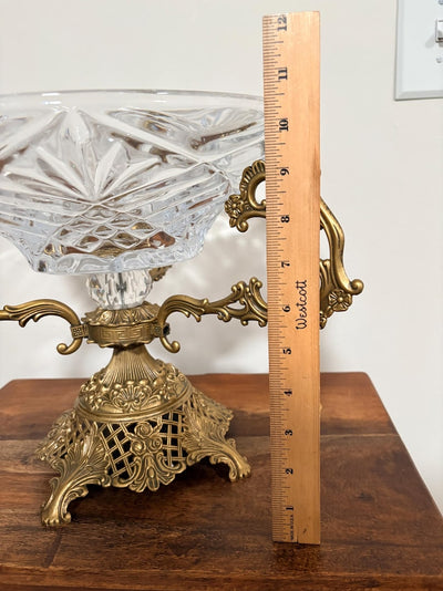 Exquisite Vintage Hollywood Regency Centerpiece Bowl