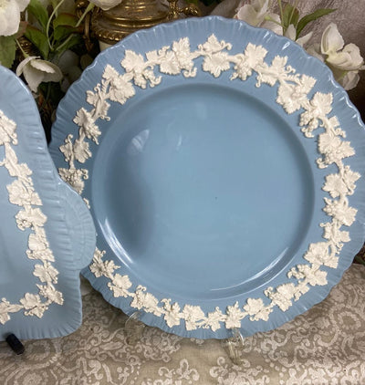 Vintage Wedgwood Embossed Queen's Ware dinner & tea set