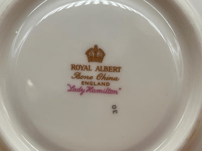 Vintage Royal Albert  Lady Hamilton design tea set for 2. ( If you want for 6 whatsapp us)