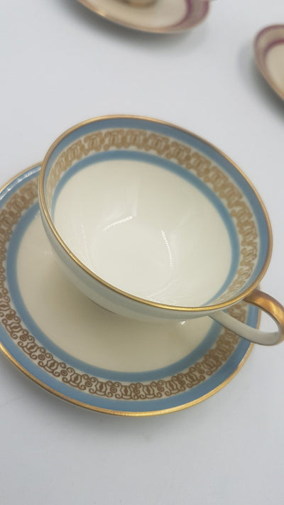 Rosenthal Porcelain Demitasse Tea / Coffee Cups and Saucers (Set of Three)