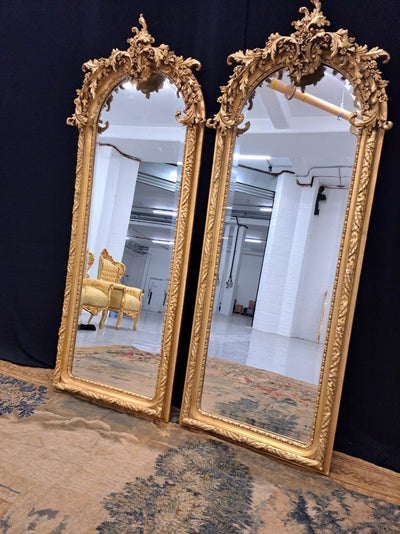 Beautiful pair of antique style French mirrors in great condition look amazing when seen would be the star of any room they should adorn.