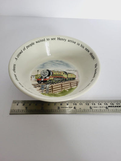 Vintage Wedgwood Ceramic Thomas the Tank Engine & Friends Bowl / Henry / Etruria and Barlaston - Diameter - 15 cm