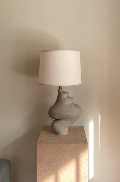 Sculptural Grey Ceramic Table Lighting, Muf Lamp