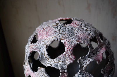 Sculptural Centerpiece, Wabi Sabi Abstract Vessel, Organic Textured Pottery, Statement Object for Modern Interior