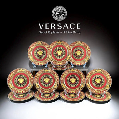 A highly impressive and decorative set, ideal for collectors of Versace homeware or statement interior displays.  Set of 12