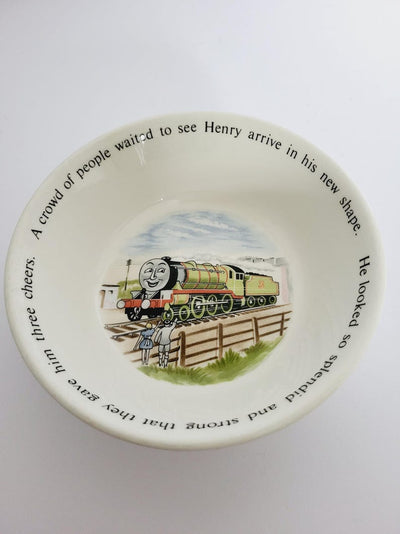 Vintage Wedgwood Ceramic Thomas the Tank Engine & Friends Bowl / Henry / Etruria and Barlaston - Diameter - 15 cm