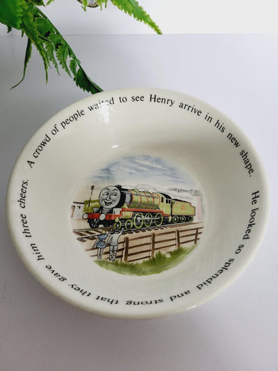 Vintage Wedgwood Ceramic Thomas the Tank Engine & Friends Bowl / Henry / Etruria and Barlaston - Diameter - 15 cm