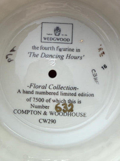 Wedgwood Dancing Hours Floral Bone China Figurine – Limited Edition Hand-Coloured Porcelain 632/7500