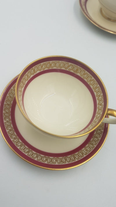 Rosenthal Porcelain Demitasse Tea / Coffee Cups and Saucers (Set of Three)