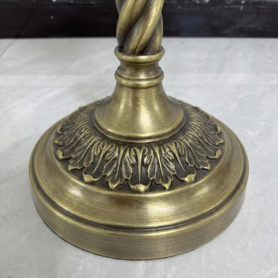 Baroque Floor Candelabra, Antique Gold Iron Candle Holder, European Tall Candlestick, Entryway Decor