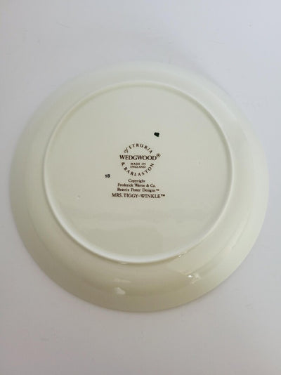 Vintage Beatrix Potter Mrs Tiggy Winkle Small Tea Plate - Wedgwood - Made In England - Diameter - 15 cm -