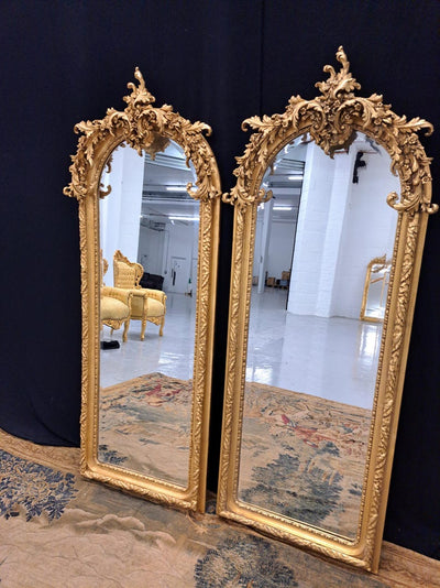 Beautiful pair of antique style French mirrors in great condition look amazing when seen would be the star of any room they should adorn.