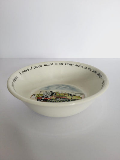 Vintage Wedgwood Ceramic Thomas the Tank Engine & Friends Bowl / Henry / Etruria and Barlaston - Diameter - 15 cm