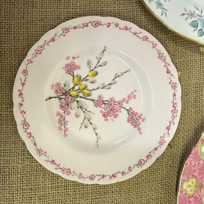 Beautiful collection of pretty antique plates perfect for handing on you're wall to create a statement piece of decor