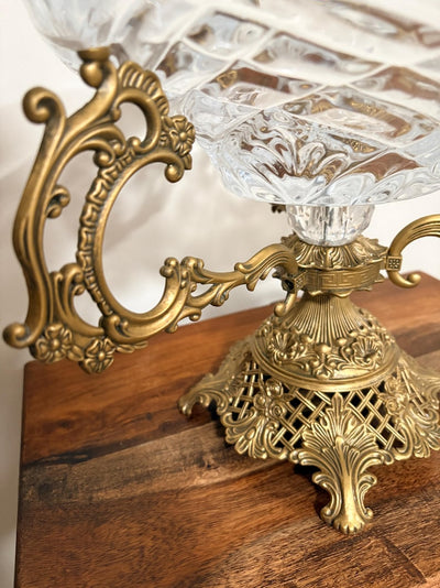 Exquisite Vintage Hollywood Regency Centerpiece Bowl