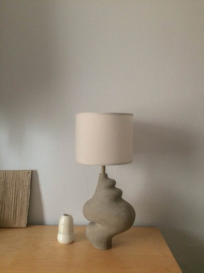 Sculptural Grey Ceramic Table Lighting, Muf Lamp