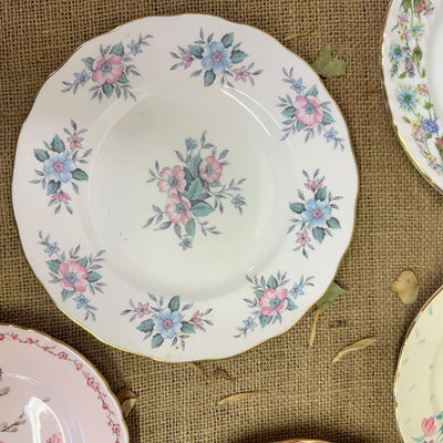 Beautiful collection of pretty antique plates perfect for handing on you're wall to create a statement piece of decor
