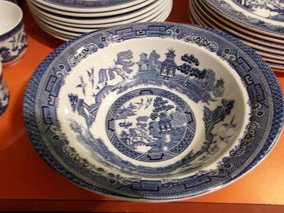 72 piece BLUE WILLOW Dinnerware Set by Johnson Bros.