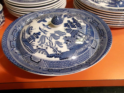 72 piece BLUE WILLOW Dinnerware Set by Johnson Bros.